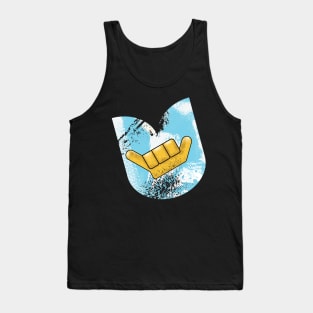 Hang 10 Aloha Hang Loose Grunge Surf Shop Retro Tank Top